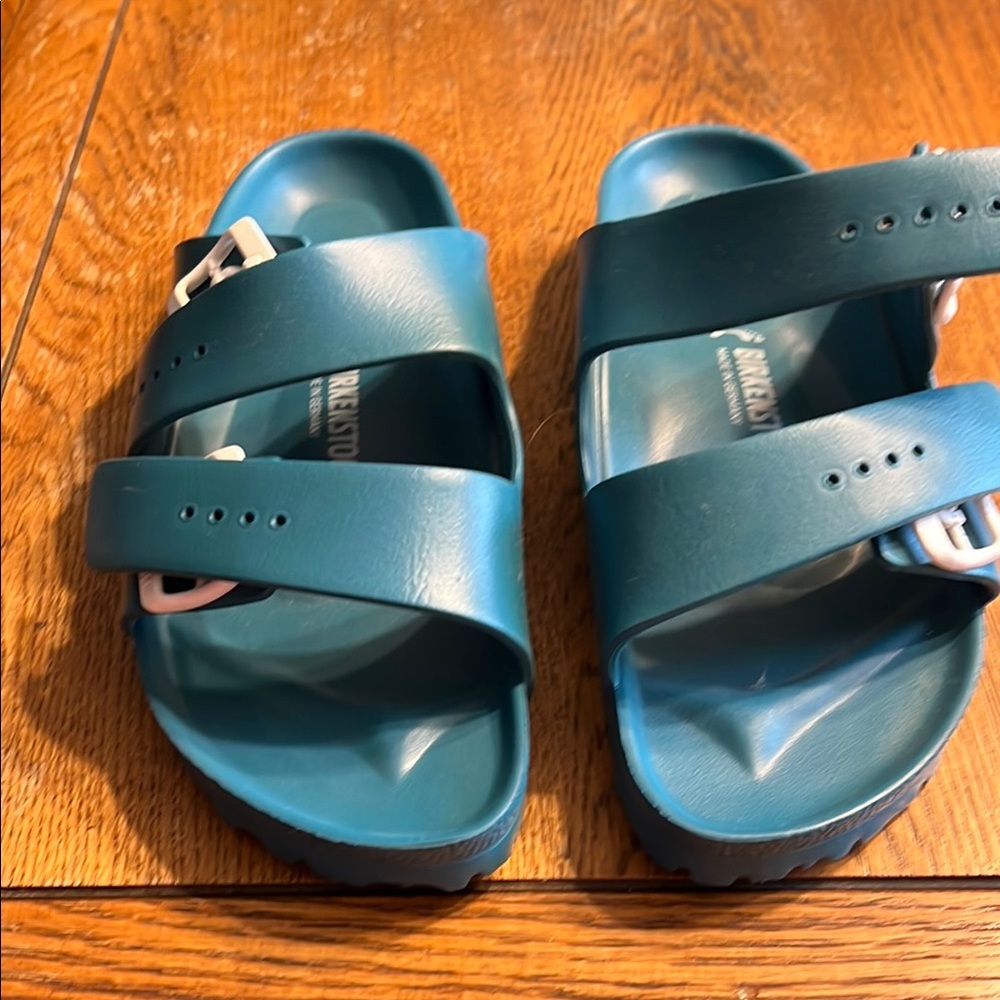 RARE EVA Birkenstock Teal Blue Arizona Sandals